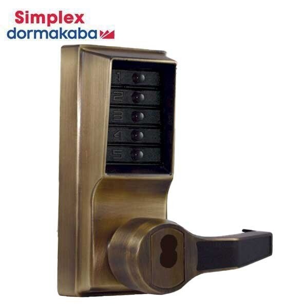 Kaba 1000 series, right hand, Cylindrical Lock, Combination Entry, and Key Override, Cylindrical 1?2